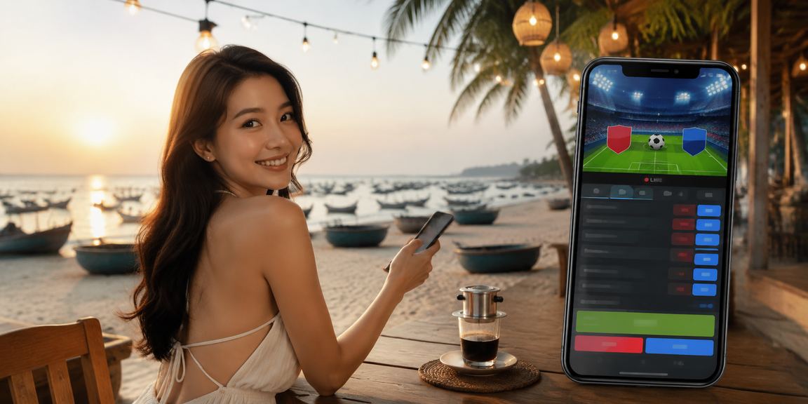 Người dùng nạp tiền và thanh toán trên điện thoại di động tại Mũi Né